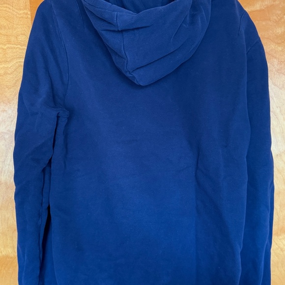 All Saints - Men’s  Large Ramskull Blue Hoodie - Picture 2 of 4